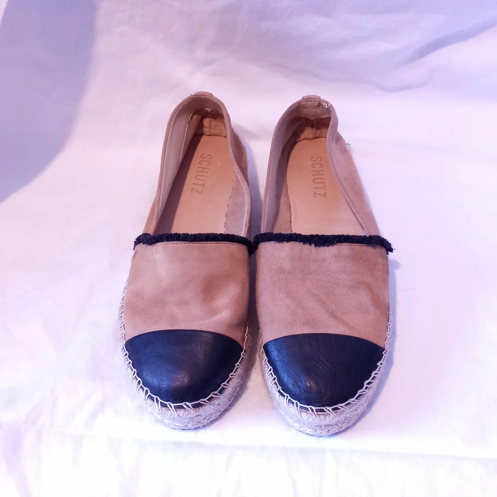 NWOB - SCHUTZ Oakes Suede & Leather Flatforms